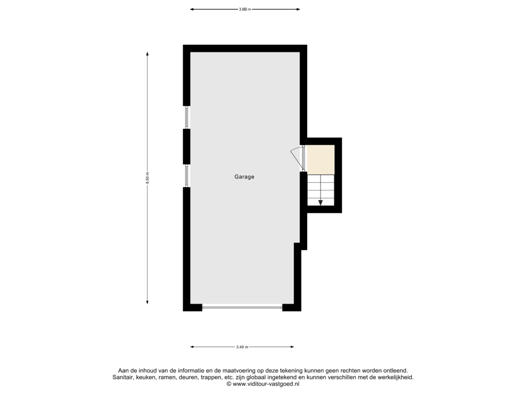 View floorplan of Garage  of Freesiaberg 3