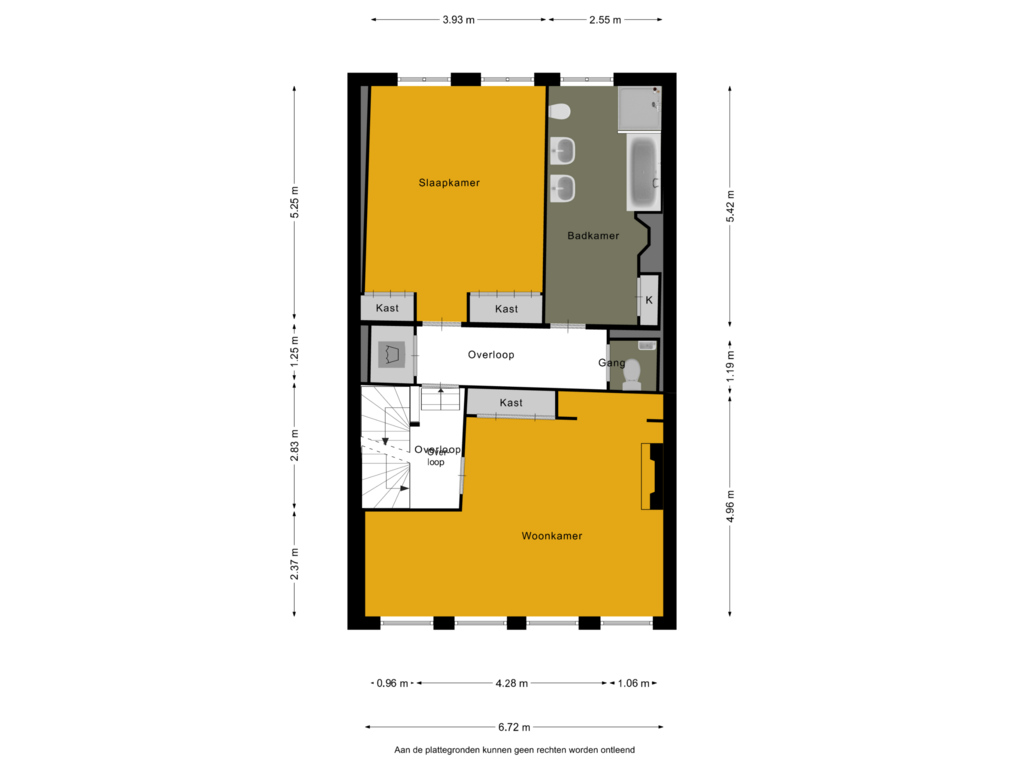 Bekijk plattegrond van Eerste verdieping van Noordzijde Haven 28