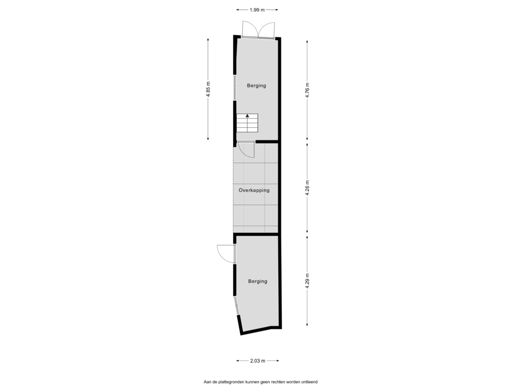 Bekijk plattegrond van Berging van Noordzijde Haven 28