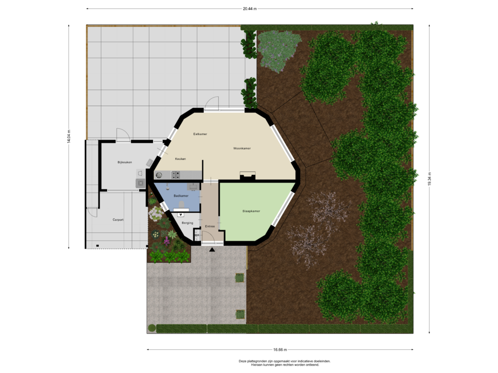 View floorplan of Begane Grond Tuin of Bosbeek 9