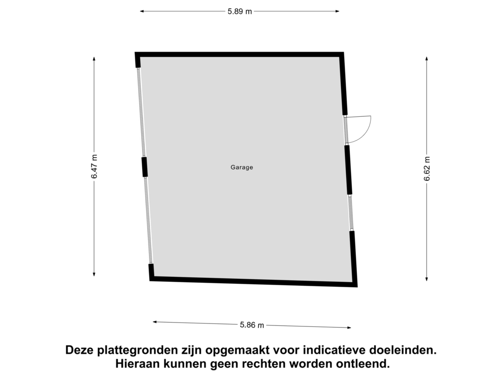 Bekijk plattegrond van Garage van Boddenstraat 30