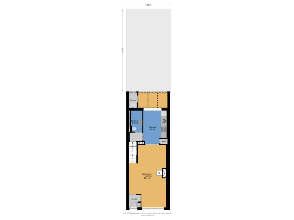 View floorplan of Begane Grond Met Kavel of Buitenkwartier 45