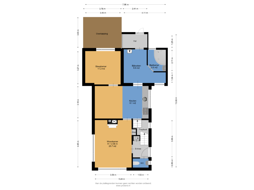 Bekijk plattegrond van Begane Grond van Merkebuorren 51