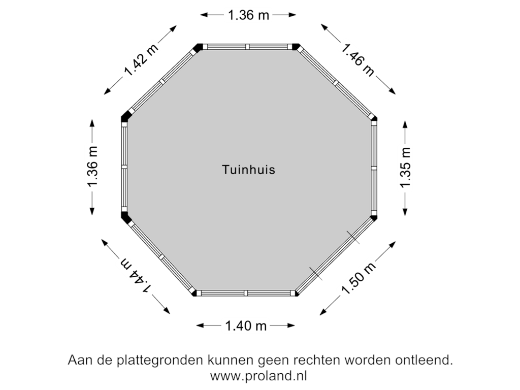 Bekijk plattegrond van Tuinhuis van Merkebuorren 51