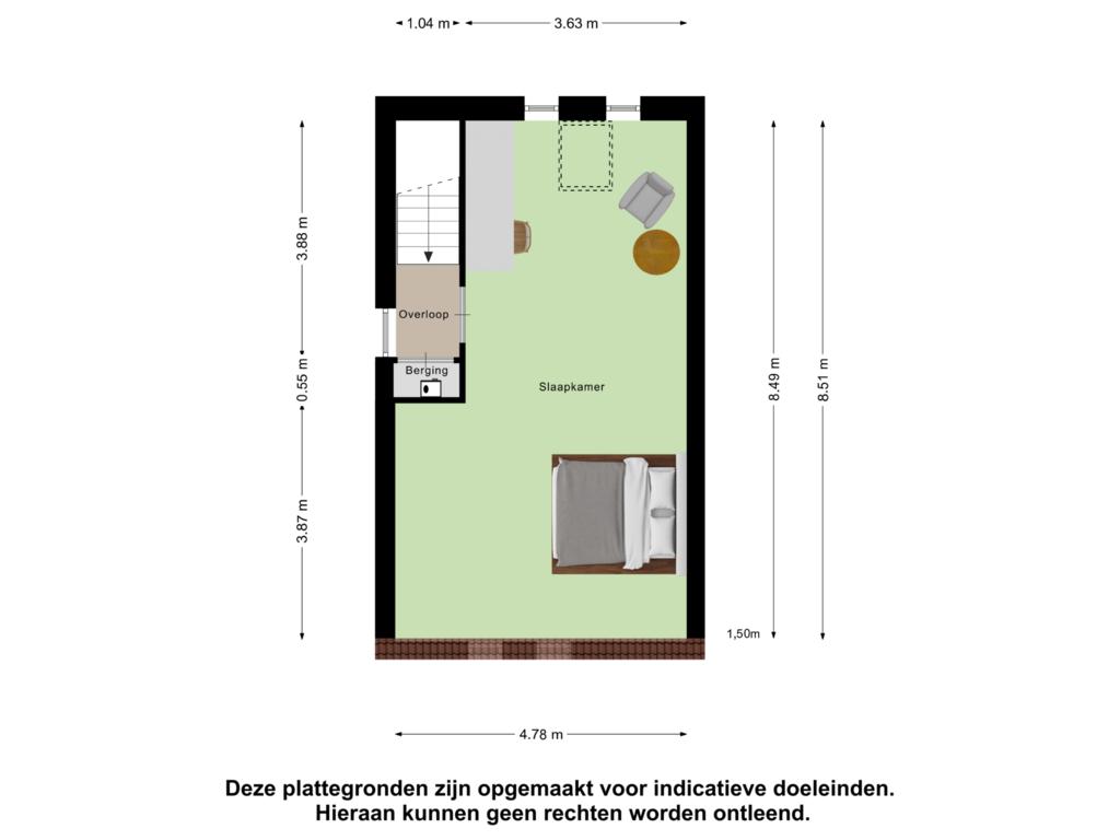 Bekijk plattegrond van Eerste Verdieping van Gildetrom 8