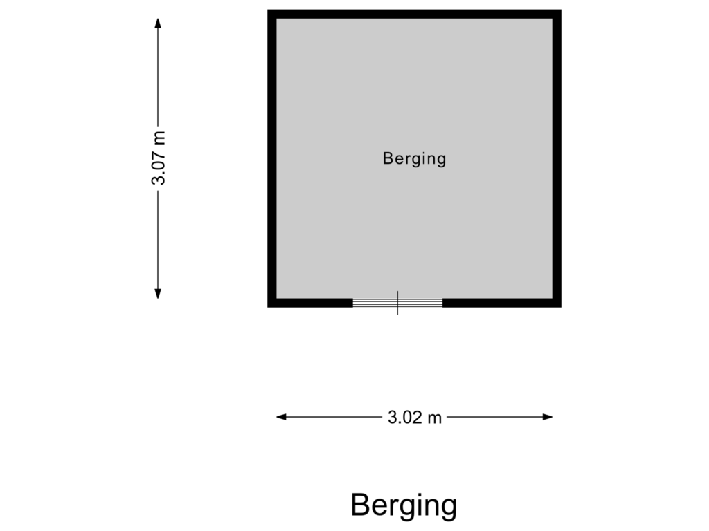 View floorplan of Berging of Kastanjelaan 8