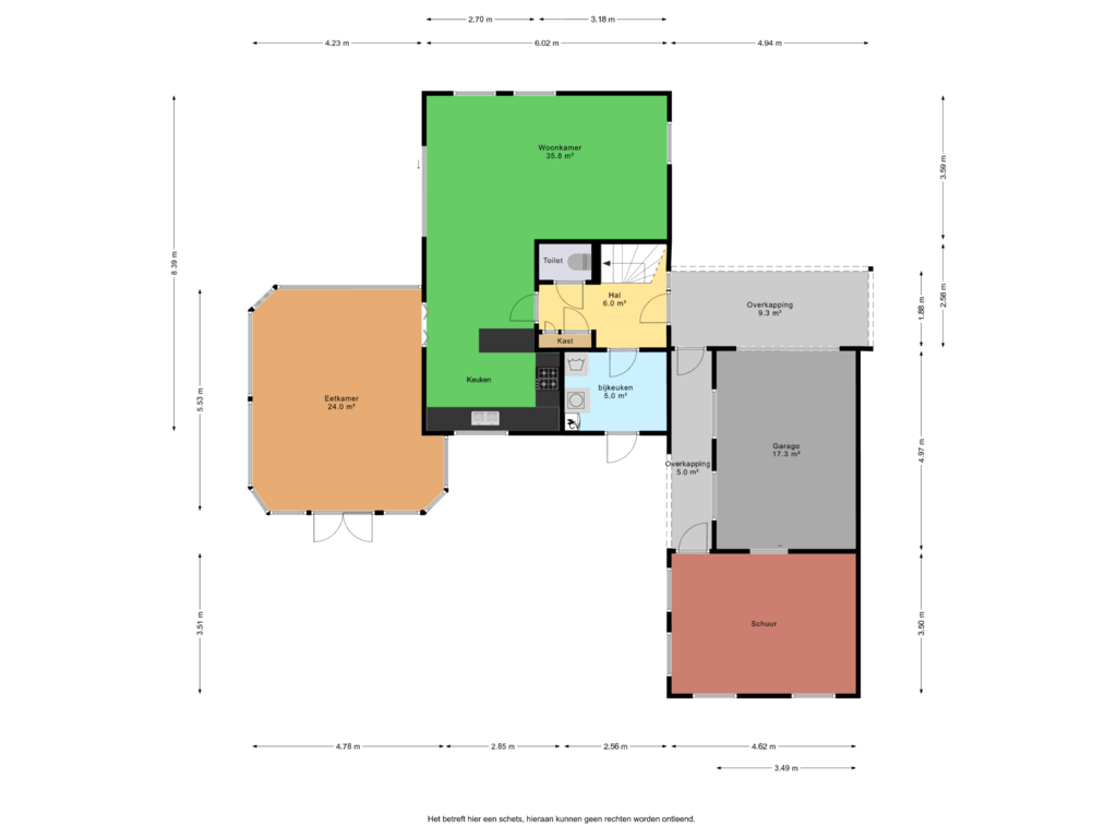 Bekijk plattegrond van Begane grond van Industrieweg 21