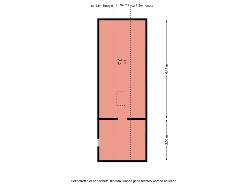 Bekijk plattegrond van 2e verdieping van Industrieweg 21