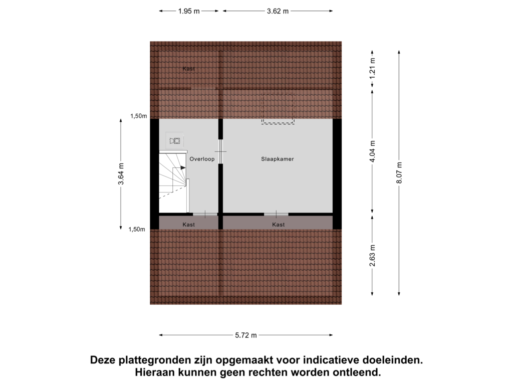 Bekijk plattegrond van Tweede Verdieping van Drostlaan 12