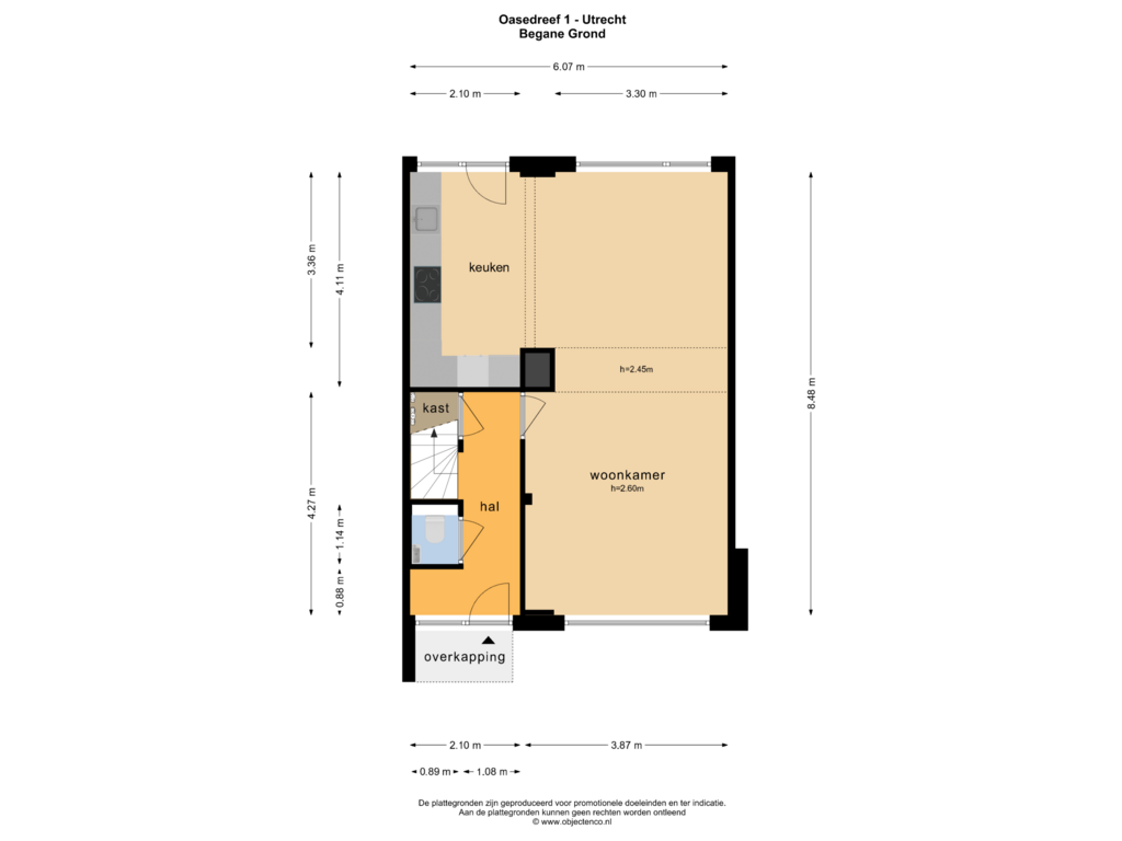 View floorplan of Begane Grond of Oasedreef 1