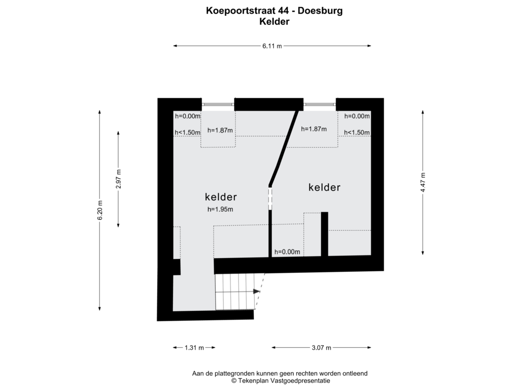 Bekijk plattegrond van KELDER van Koepoortstraat 44