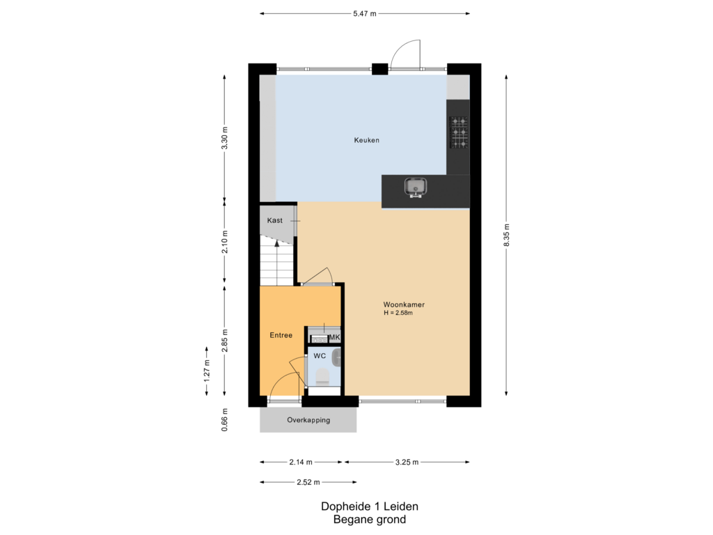 Bekijk plattegrond van Begane grond van Dopheide 1