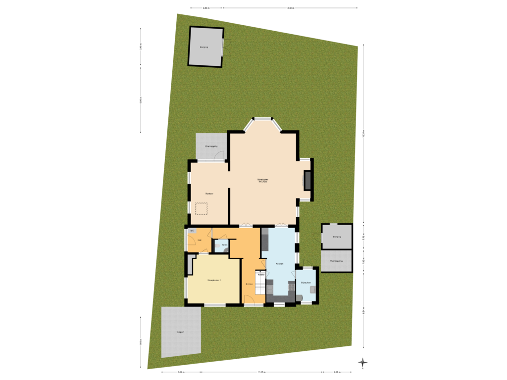 Bekijk plattegrond van Situatie van Loudelsweg 56