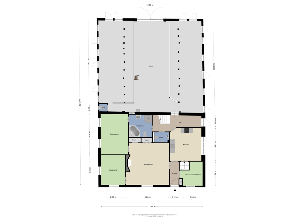 View floorplan of Begane grond of Deldenseweg 1