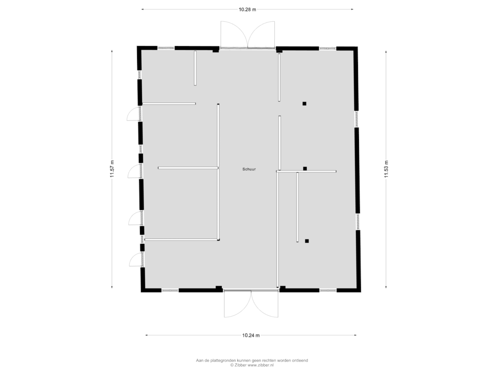 View floorplan of Schuur of Deldenseweg 1