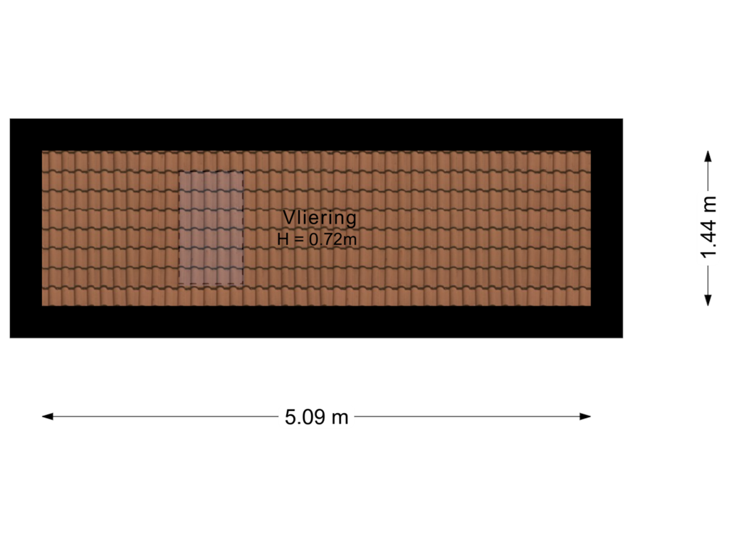 View floorplan of Vliering of Krommekamp 159