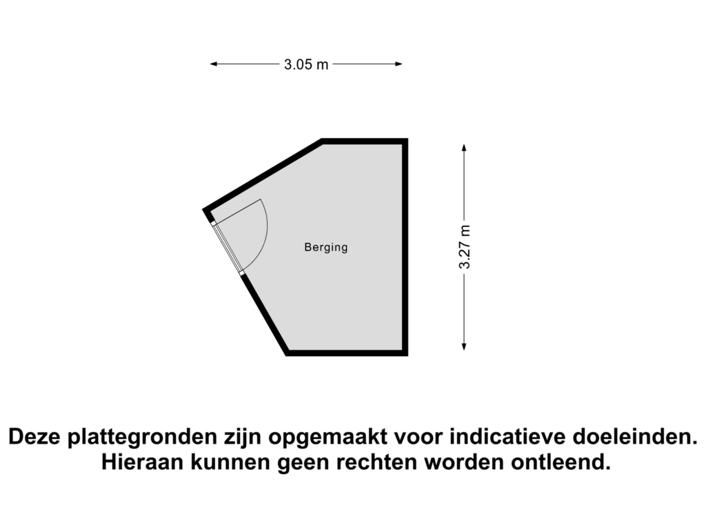 View floorplan of Berging of Fort Heemstedestraat 125