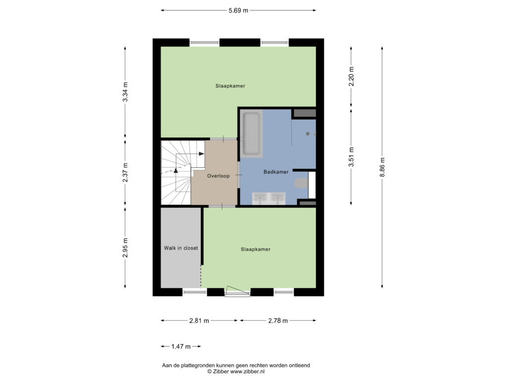 Bekijk plattegrond van Eerste Verdieping van Volendamkade 7