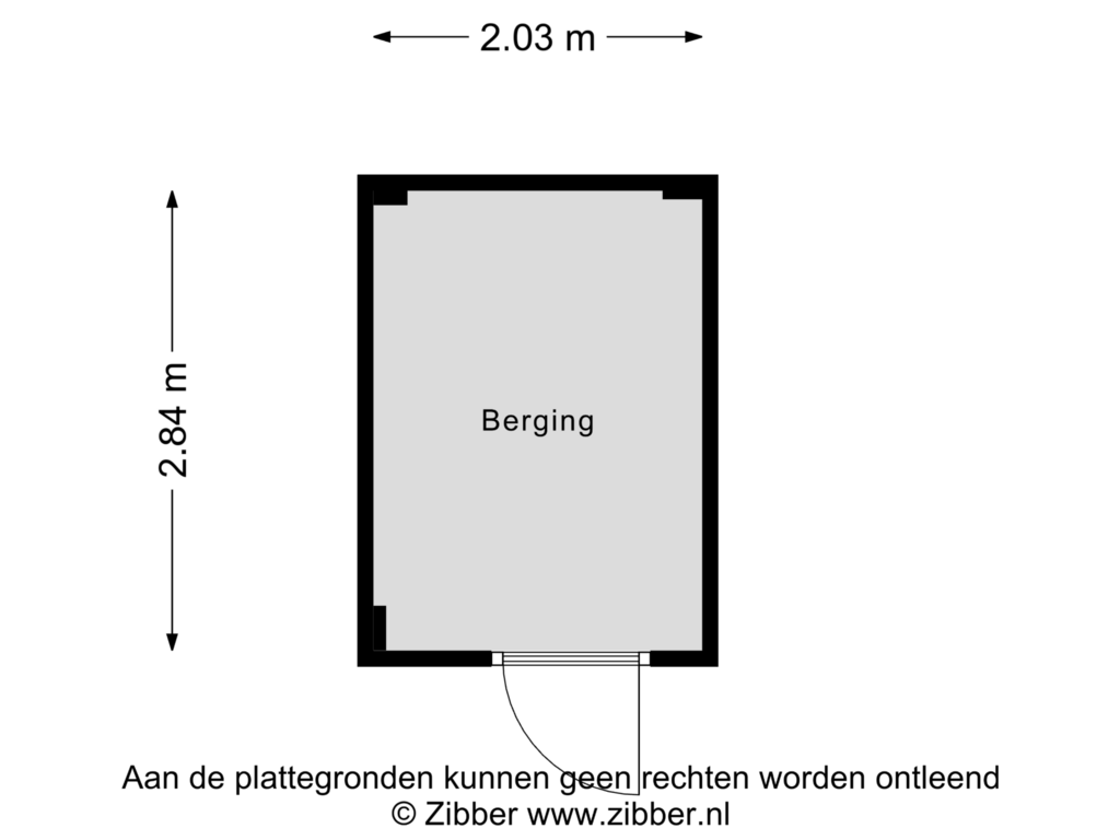 Bekijk plattegrond van Berging van Volendamkade 7