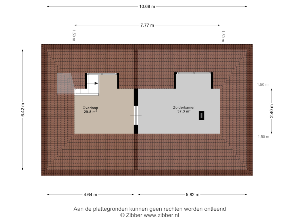 Bekijk plattegrond van Eerste verdieping van Witherenweg 22