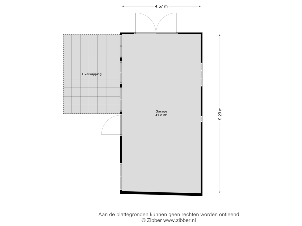 Bekijk plattegrond van Garage van Witherenweg 22