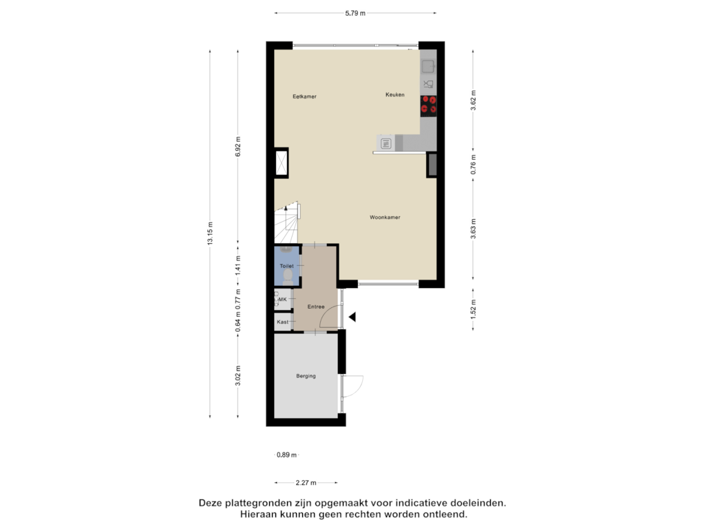 View floorplan of Begane Grond of Boomstede 255