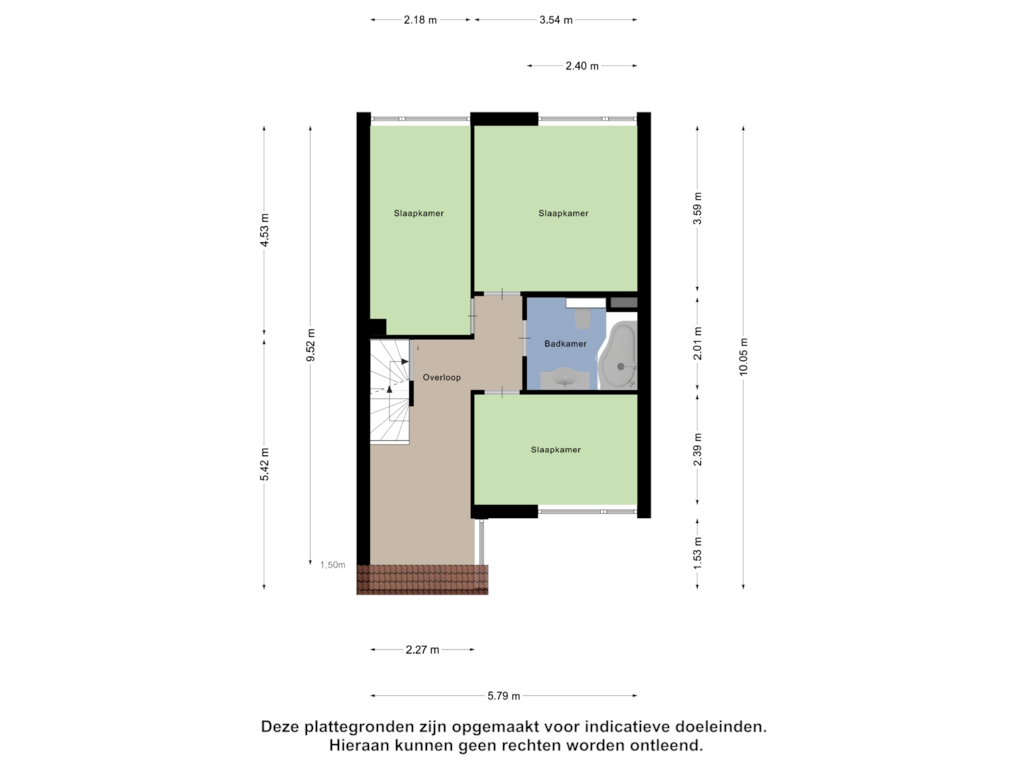 View floorplan of Eerste verdieping of Boomstede 255