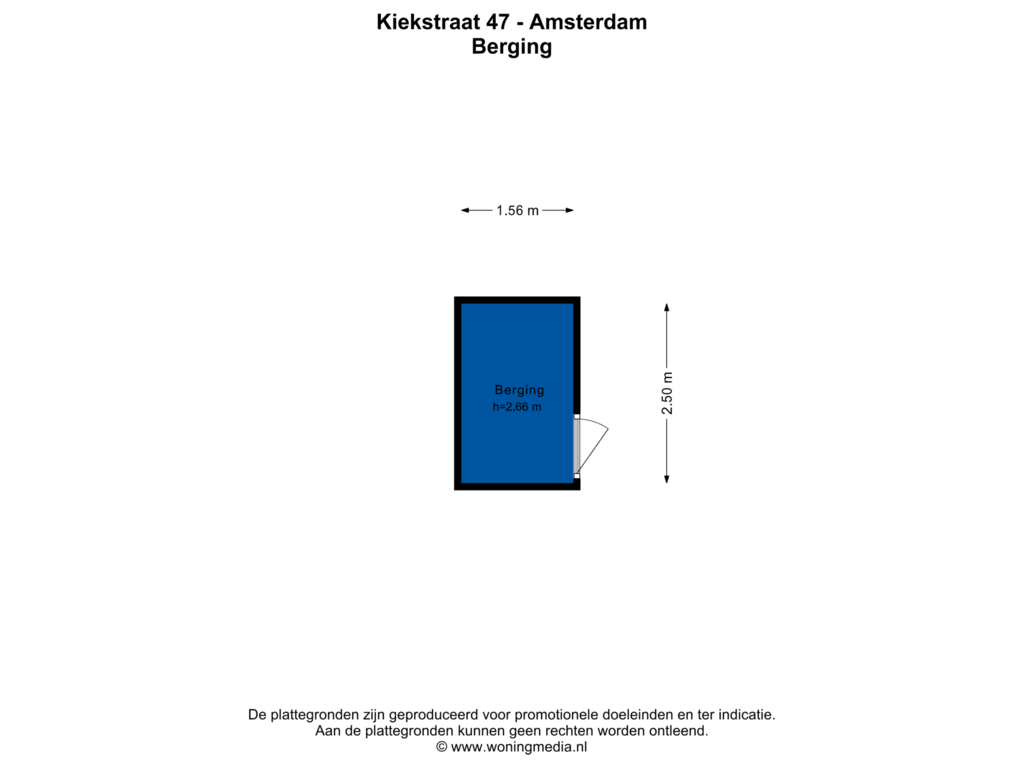 Bekijk plattegrond van Berging van Kiekstraat 47