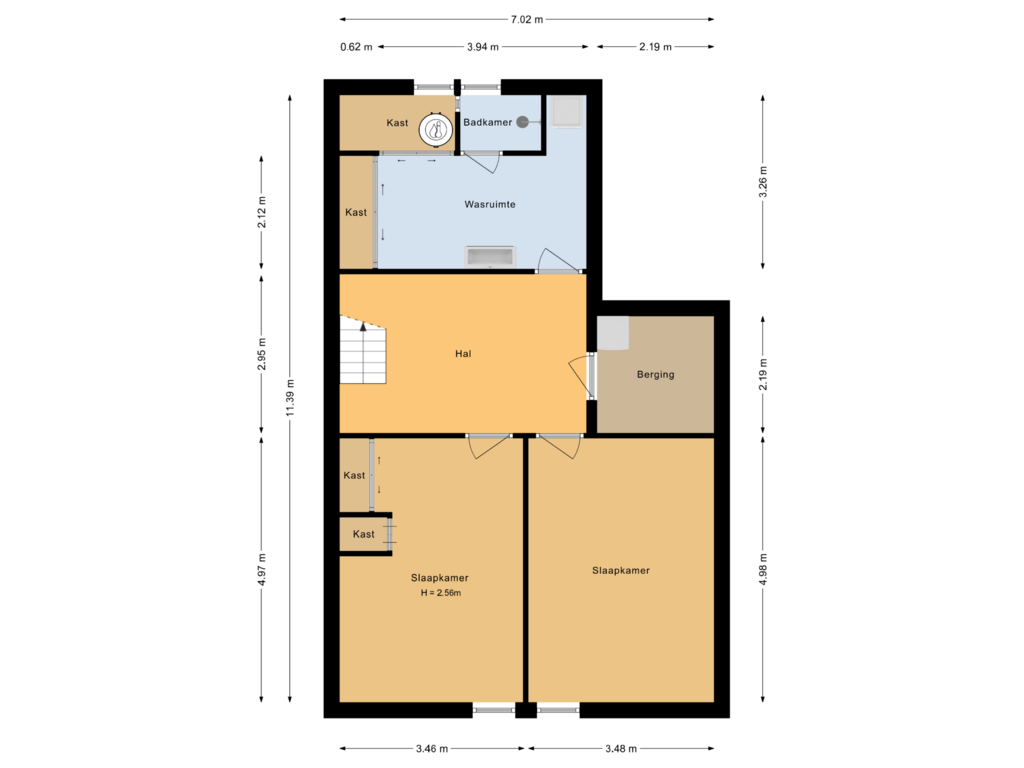 Bekijk plattegrond van Souterrain van Harderwijkerweg 15