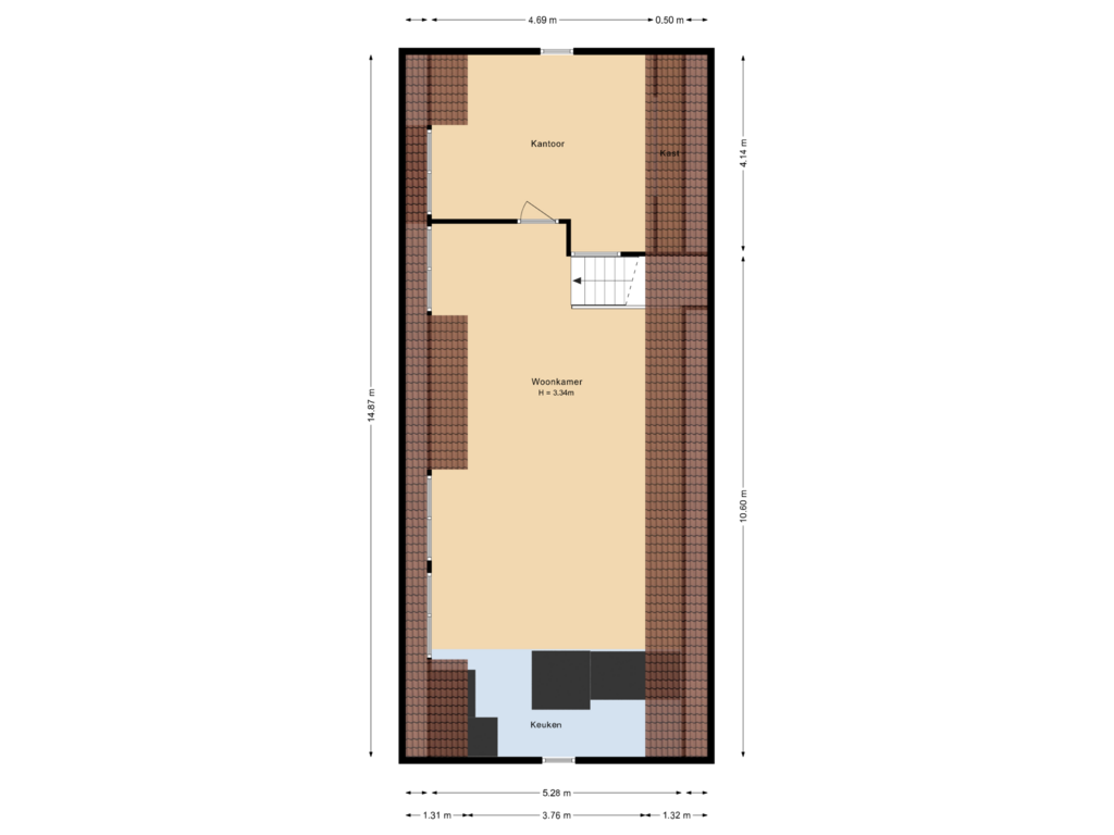 Bekijk plattegrond van Garage zolder van Harderwijkerweg 15