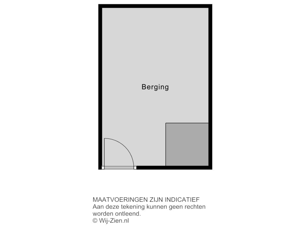 View floorplan of Berging of Quadenoord 276