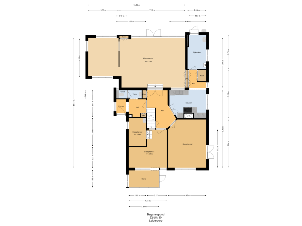 Bekijk plattegrond van Begane grond van Zijldijk 30