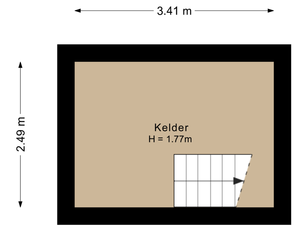 View floorplan of Kelder of Julianastraat 11