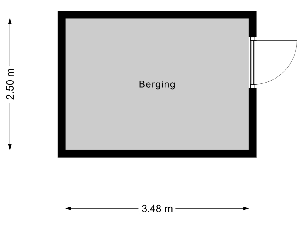 Bekijk plattegrond van Berging van Ooievaardreef 47