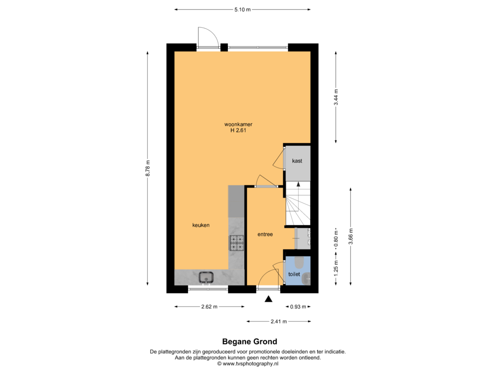 Bekijk plattegrond van Begane Grond van Draaistok 62