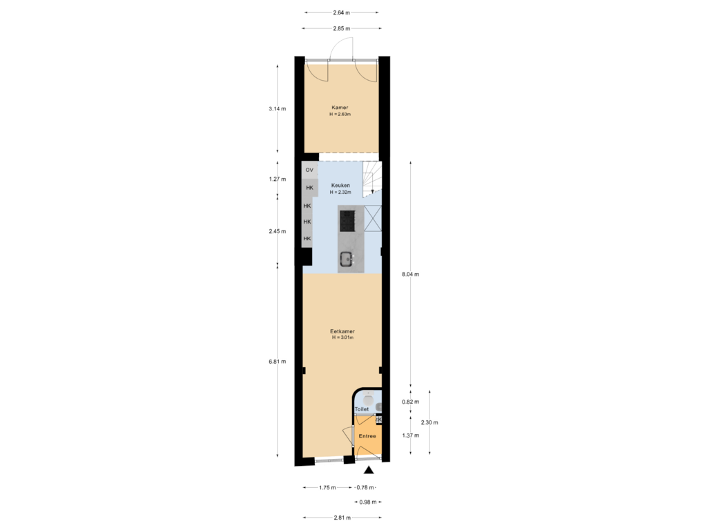 Bekijk plattegrond van Begane grond van Schalkwijkstraat 49