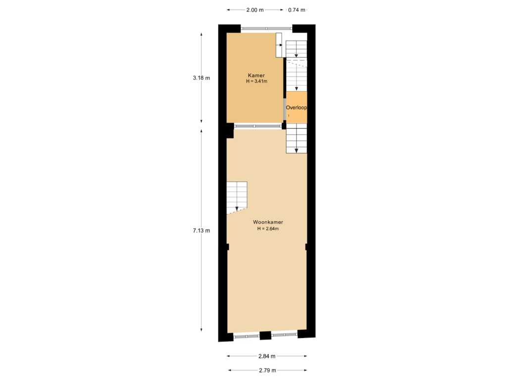 Bekijk plattegrond van 1e verdieping van Schalkwijkstraat 49