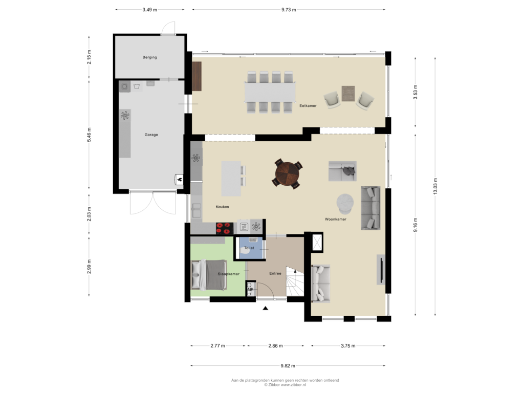 View floorplan of Begane Grond of Jan Mosmanslaan 70