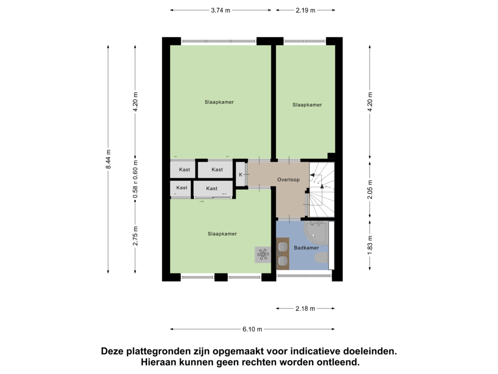 Bekijk plattegrond van Eerste Verdieping van Prinses Margrietstraat 37