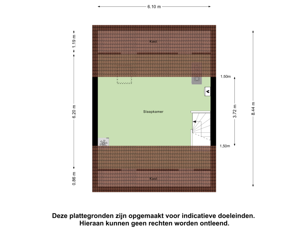 Bekijk plattegrond van Tweede Verdieping van Prinses Margrietstraat 37