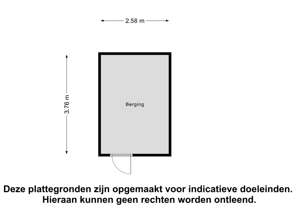 Bekijk plattegrond van Berging van Prinses Margrietstraat 37