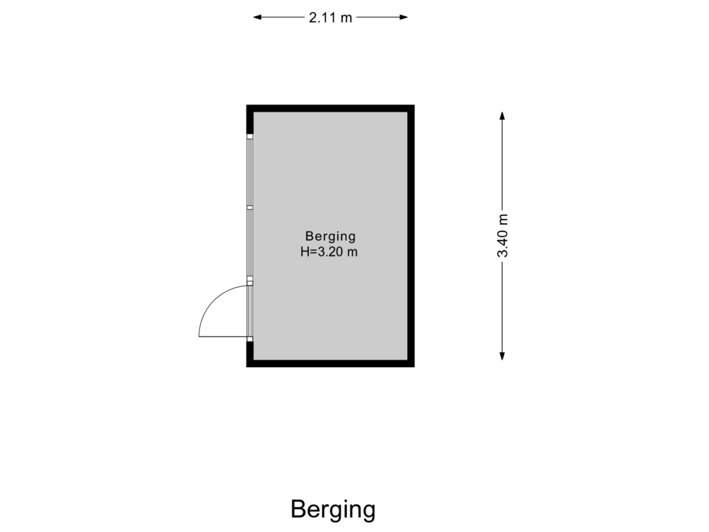 Bekijk plattegrond van Berging van Veulenstraat 13