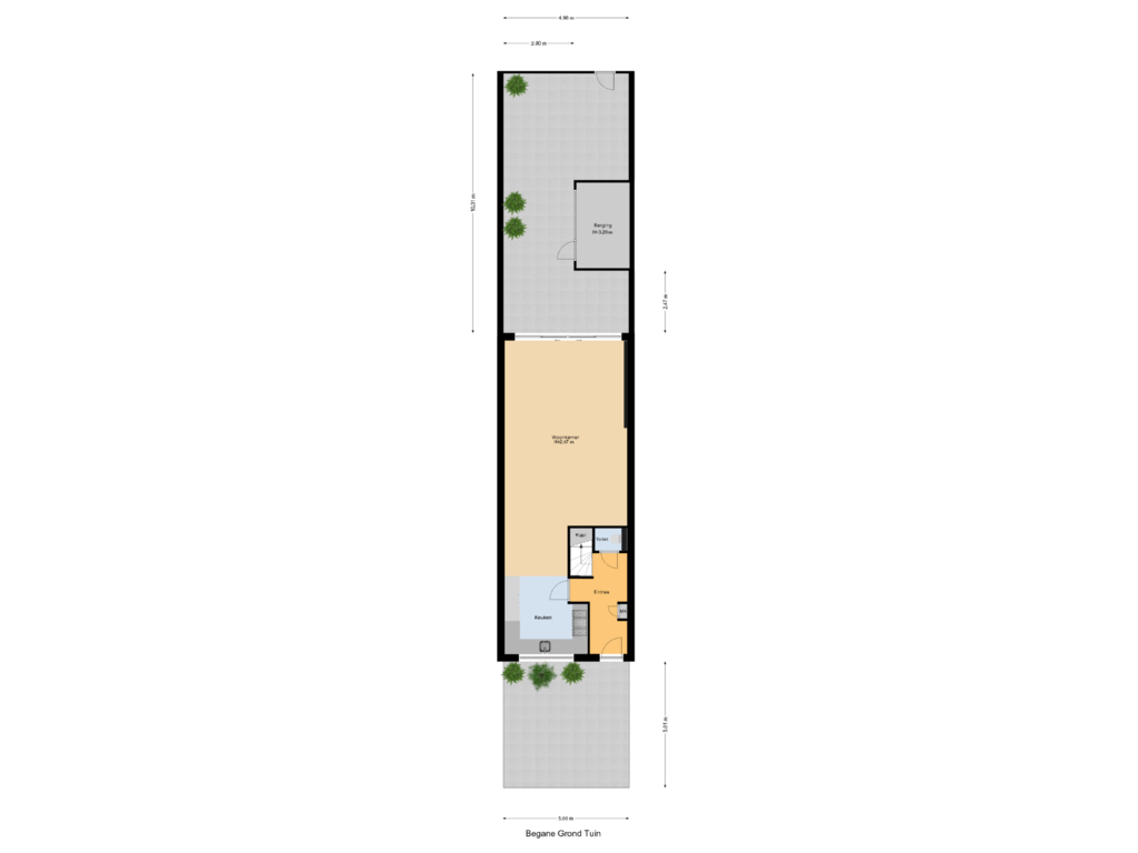 Bekijk plattegrond van Begane Grond Tuin van Veulenstraat 13