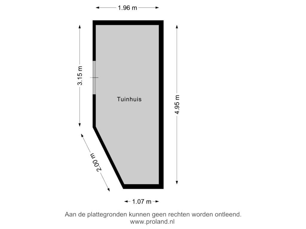 View floorplan of Tuinhuis of Kluivingskampenweg 7