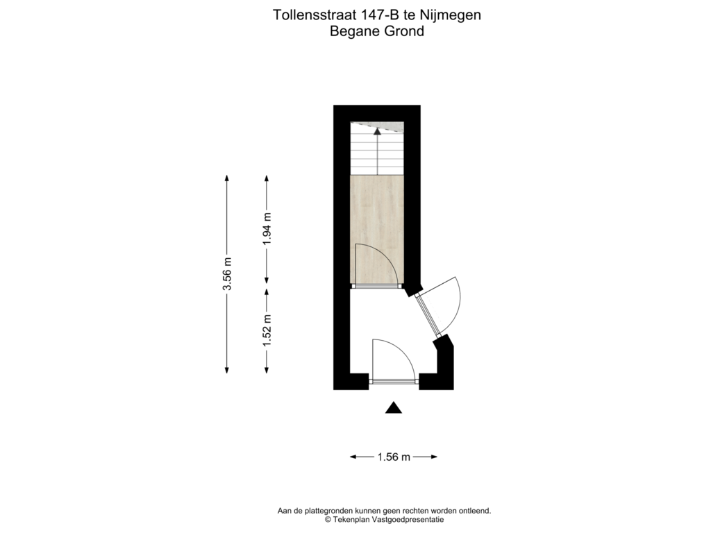 View floorplan of Begane Grond of Tollensstraat 147-B