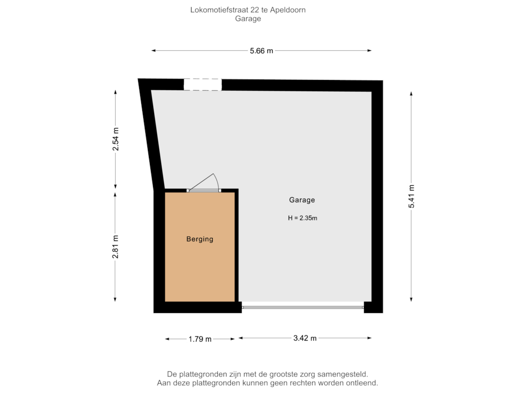 Bekijk plattegrond van Garage van Lokomotiefstraat 22