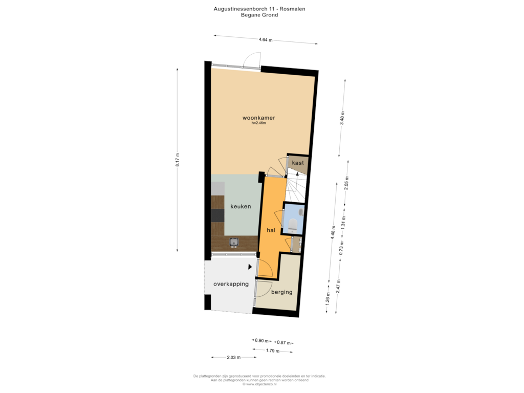 Bekijk plattegrond van BEGANE GROND van Augustinessenborch 11