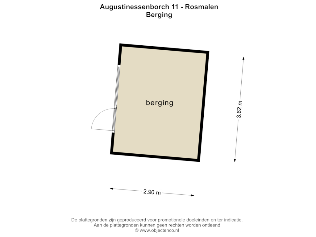 Bekijk plattegrond van BERGING van Augustinessenborch 11