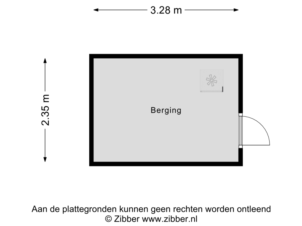 Bekijk plattegrond van Berging van Vrangendael 80