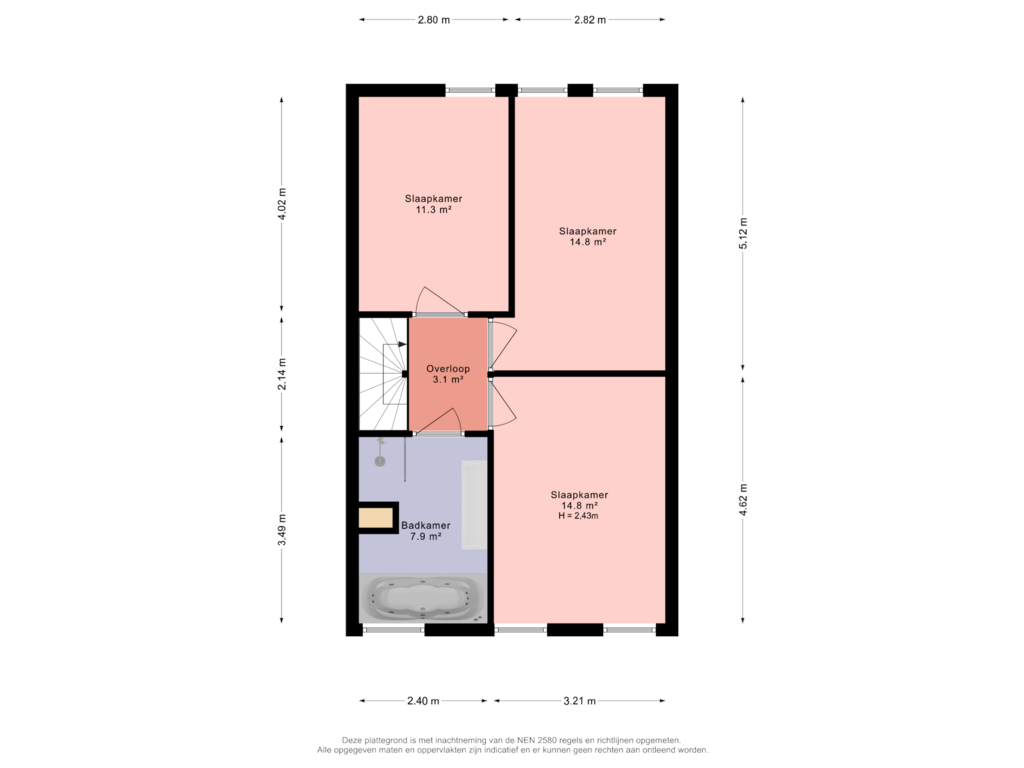 Bekijk plattegrond van 1e verdieping van Hazerswoudestraat 117